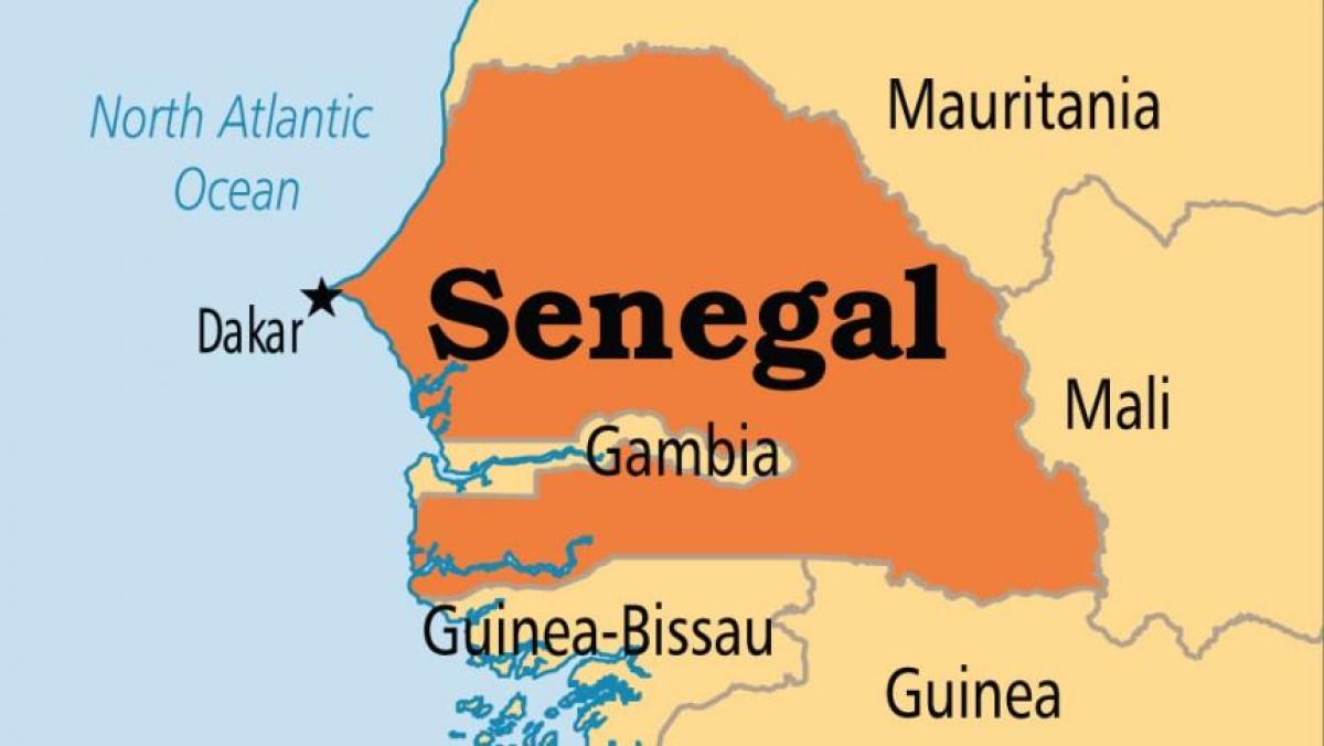 karte dakar Senegāla