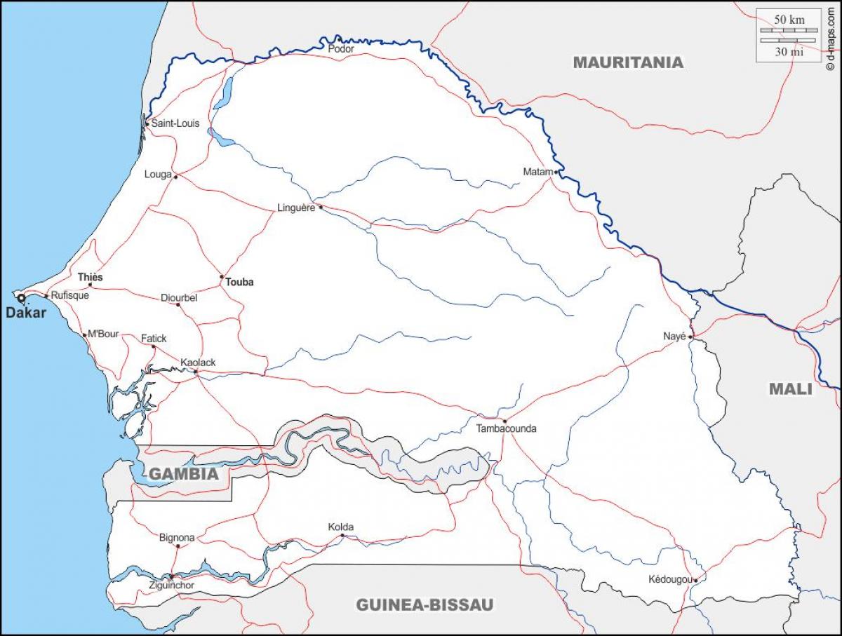 karte touba Senegāla